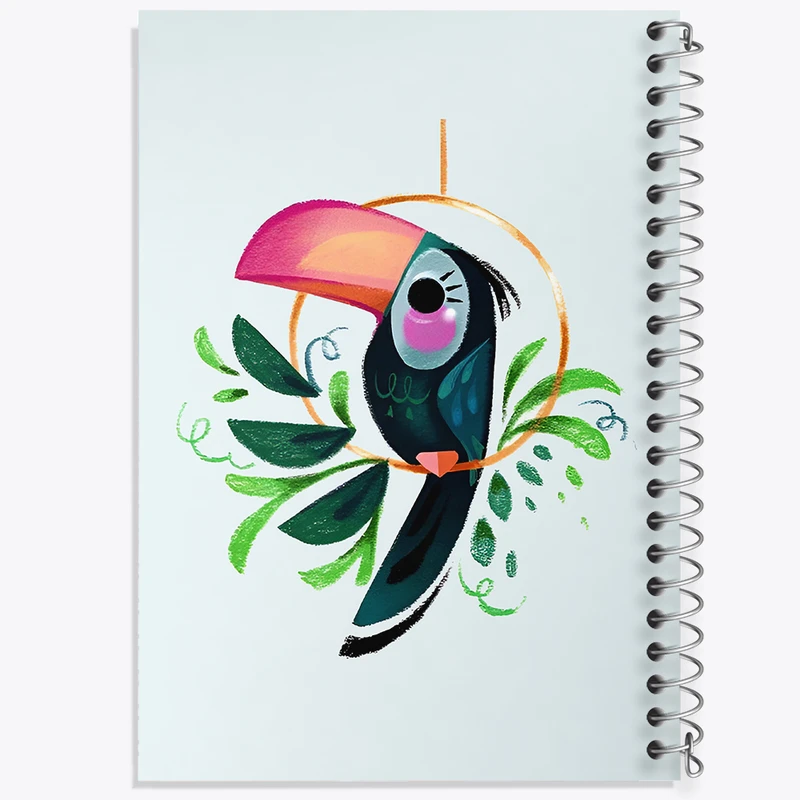 دفتر لیست خرید 50 برگ خندالو طرح پرنده توکان کد N5534