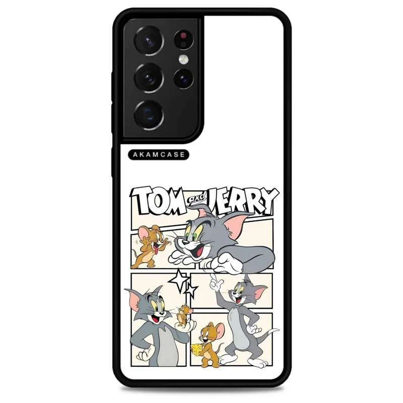کاور آکام مدل AMC-WSGS21U-TOM & JERRY1 مناسب برای گوشی موبایل سامسونگ Galaxy S21 Ultra