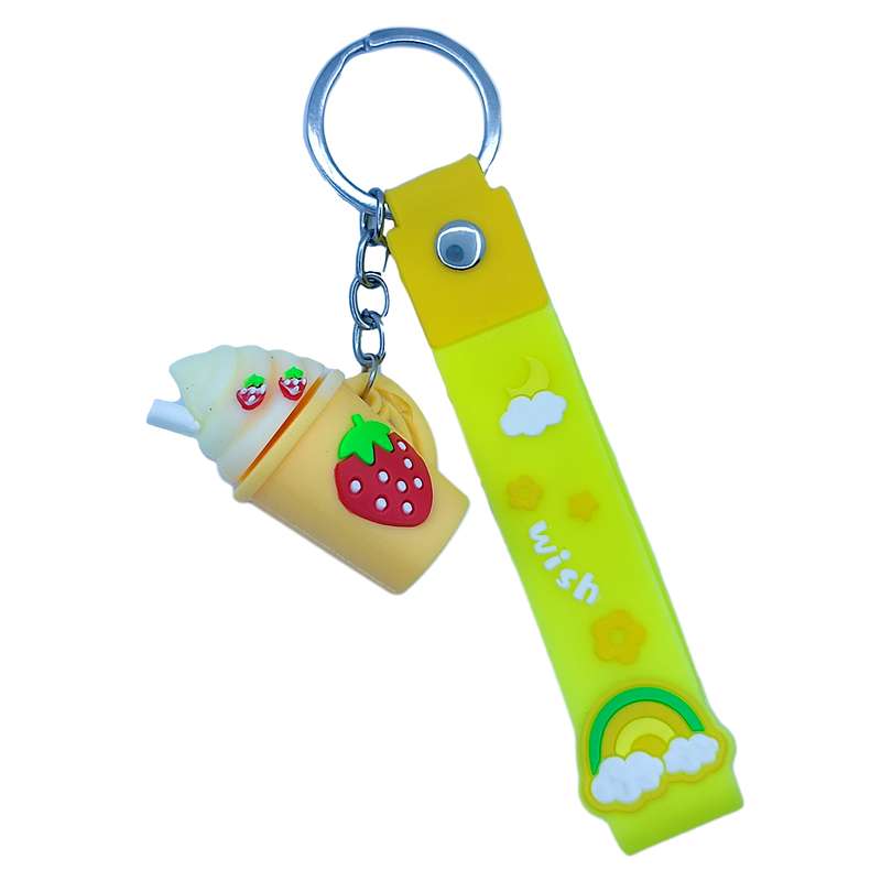 جاکلیدی دخترانه مدل  سیلیکونی طرح شیک بستنی