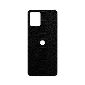 MAHOOT Black-Snake-Leather Cover Sticker for Motorola Moto E13