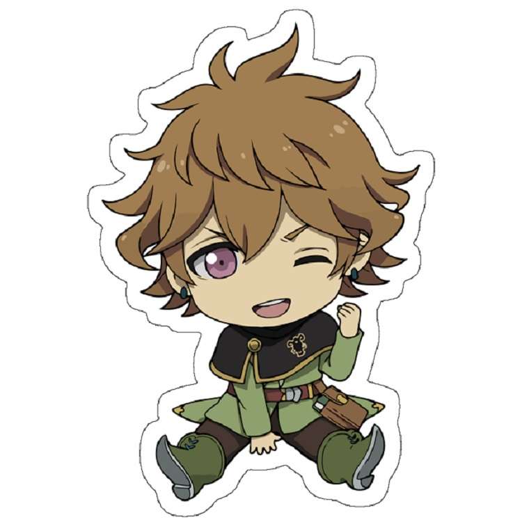 استیکر لپ تاپ مدل Chibi Black Clover Finral