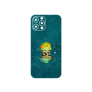 MAHOOT Collage of Earth Face Cover Sticker for Apple iPhone 12 Pro Max
