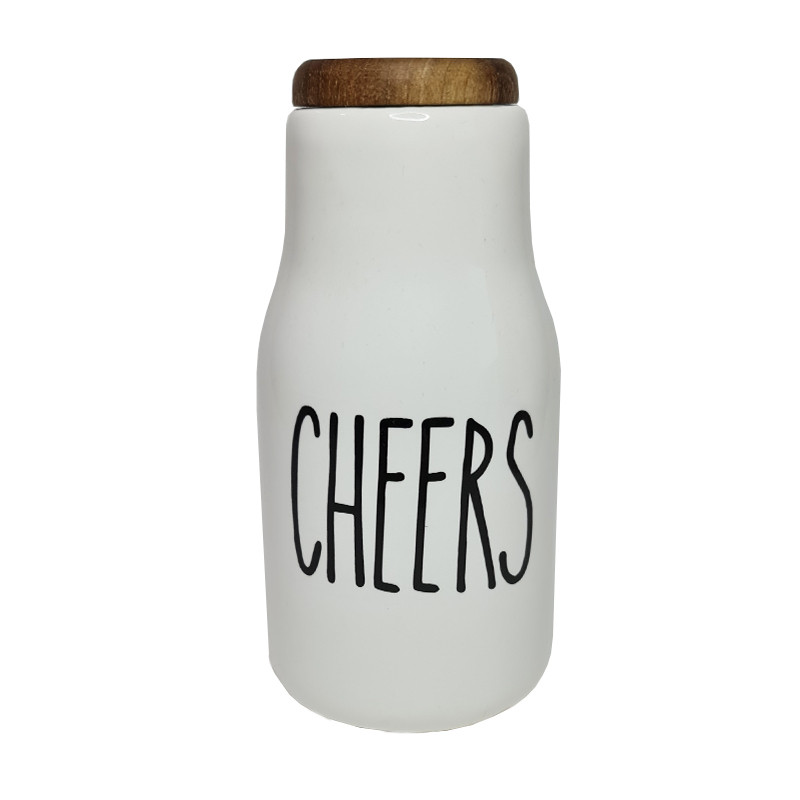  بطری سرامیکی مدل دست ساز طرح CHEERS