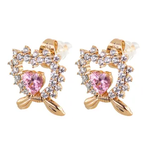 گوشواره زنانه ژوپینگ مدل قلب