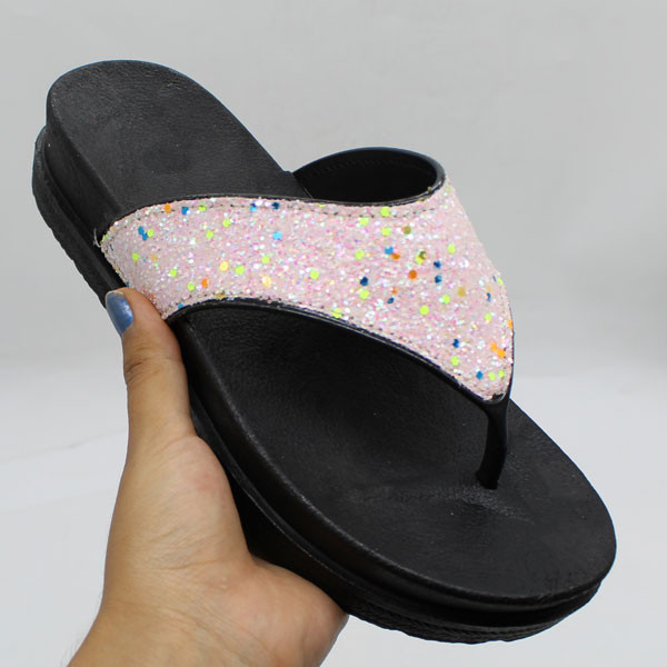 دمپایی لاانگشتی زنانه نیکتا مدل شنی کد 1284-LPK-022-15