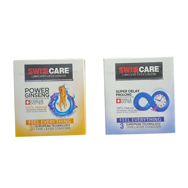 کاندوم سوئیس کر کد Power Ginseng به همراه کاندوم سوئیس کر کد Super delay Prolong کاندوم سوئیس کر کد Power Ginseng به همراه کاندوم سوئیس کر کد Super delay Prolong