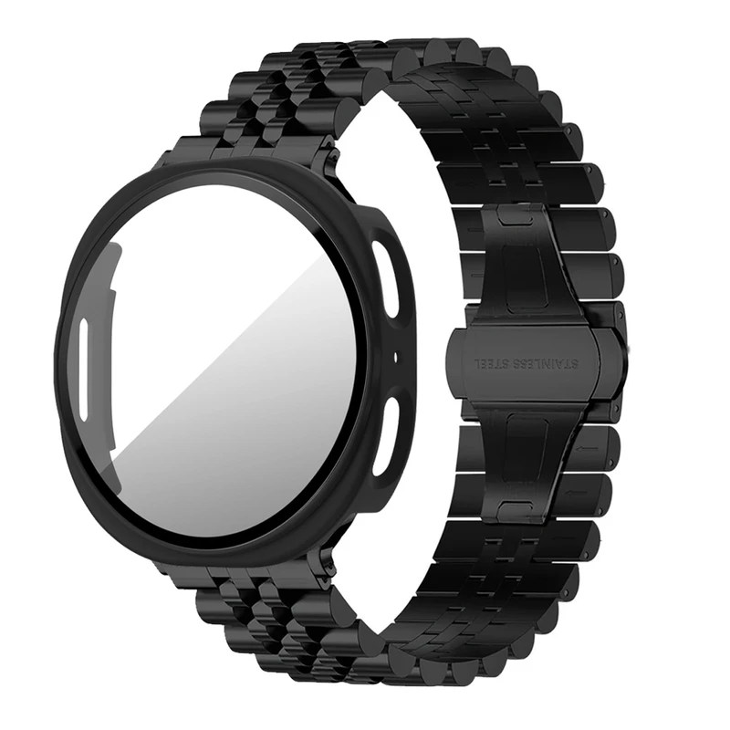 بند آلتیمیت شیلد مدل 5Row GRD NV8 مناسب برای ساعت هوشمند سامسونگ Galaxy Watch 8 44mm به همراه کاور
