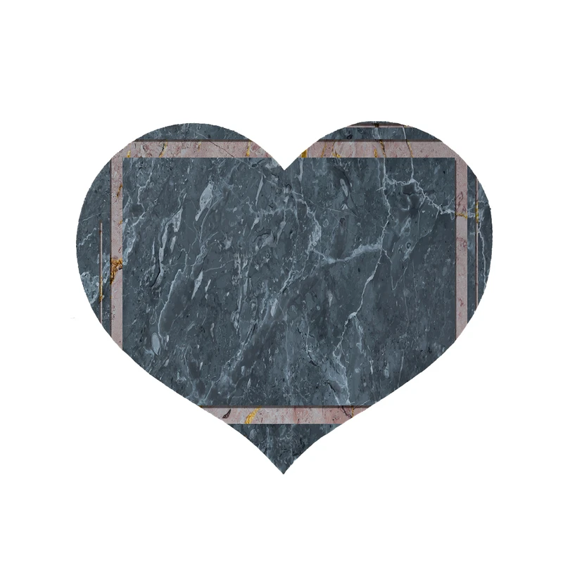 پادری مدل قلب طرح سنگ کد 8465 سایز 90 × 90 سانتی متر
