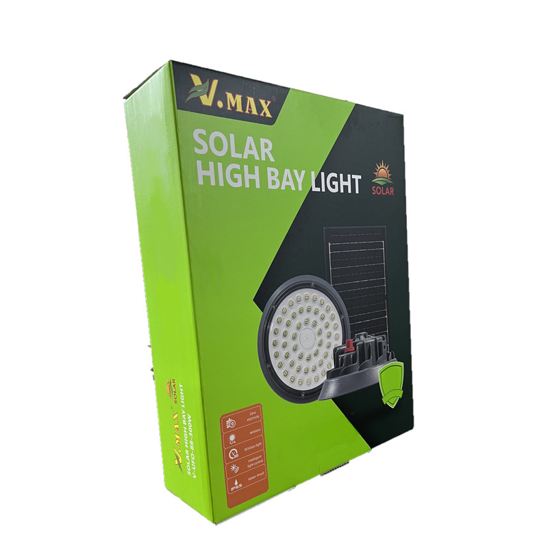 چراغ خورشیدی سقفی مدل IR-V74100 ظرفیت 100 وات