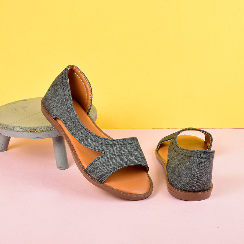 صندل زنانه نیکتا مدل آدورینا جین BK.4043