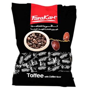 نقد و بررسی شکلات تافی قهوه بدون قند با شهد خرما فراکام - 1000 گرم توسط خریداران
