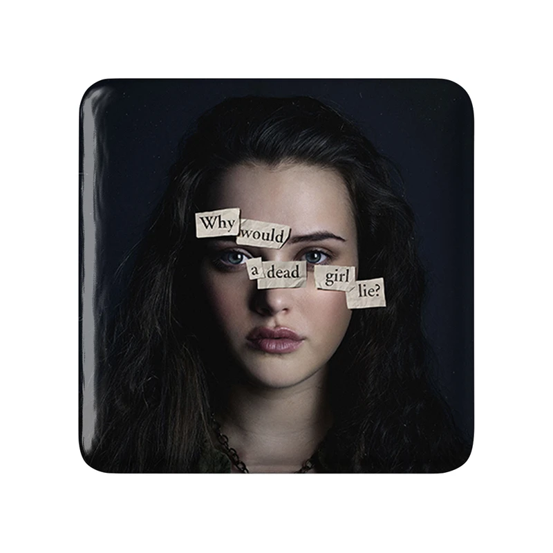 مگنت خندالو طرح هانا بیکر 13دلیل برای اینکه Reasons Why13  مدل مربعی کد 20333