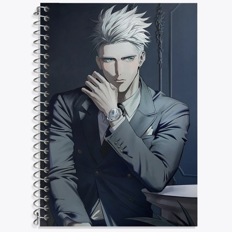 دفتر زبان 50 برگ خندالو مدل سه خط طرح میلینز انیمه تریگان (Trigun) کد 36195