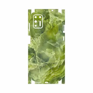 MAHOOT Green Crystal Marble-FullSkin Cover Sticker for Motorola Moto G9 Plus