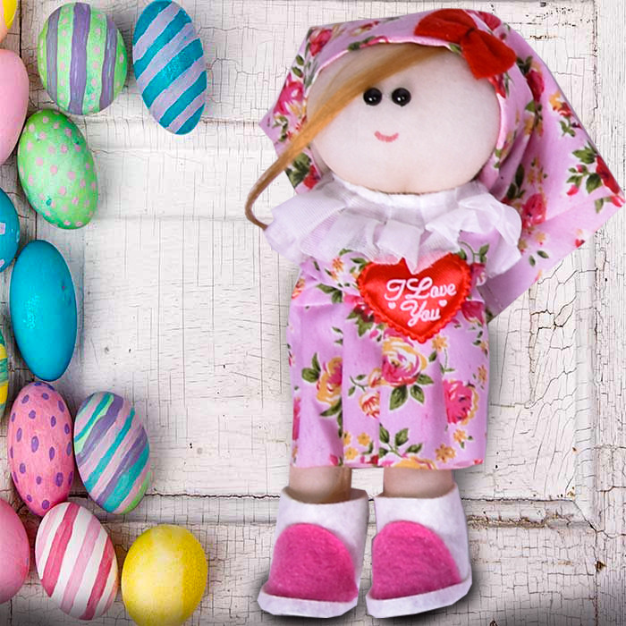 عروسک مدل دختر روسی طرح لاو کد 103 ارتفاع 23 سانتی متر