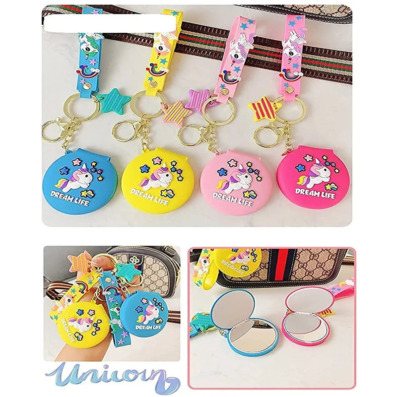 جاکلیدی زنانه مدل یونیکرن سیلکون طرح آینه ای