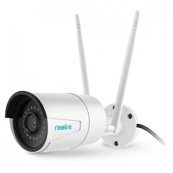 دوربین مداربسته تحت شبکه ریولینک مدل RLC-410W با کیفیت 4 مگاپیکسل، دید در شب تا 30 متر، تشخیص خودرو و میکروفون داخلی