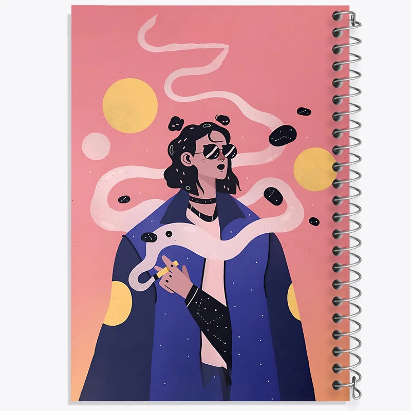 دفتر شطرنجی 50 برگ خندالو طرح دخترانه کد N5663