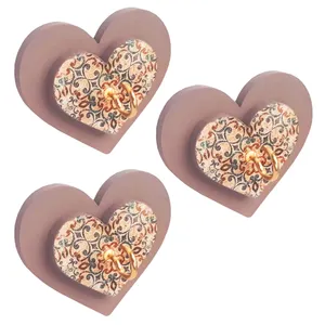  آویز حوله مدل قلب کد A445 بسته 3 عددی