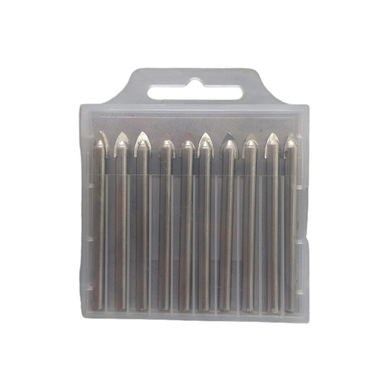مته مدل نیزه ای تک الماس کد 6 سایز 6 میلیمتر مجموعه 10 عددی