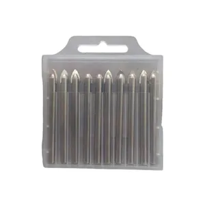 مته مدل نیزه ای دو الماس کد 08 سایز 8 میلیمتر مجموعه 10 عددی