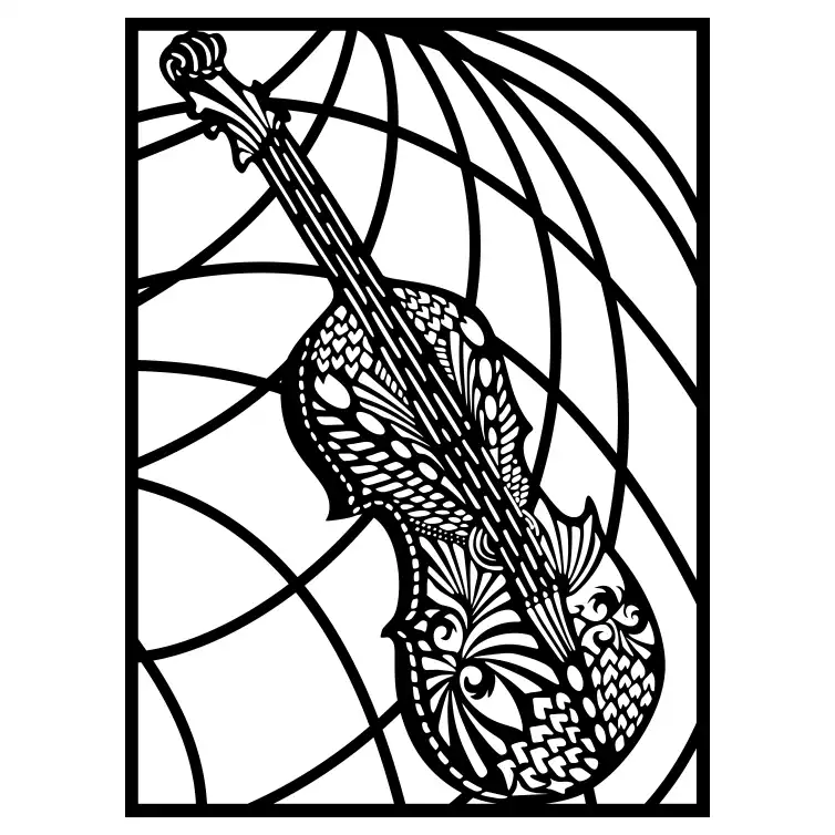 شابلون مدل ویولن کد SP531-2