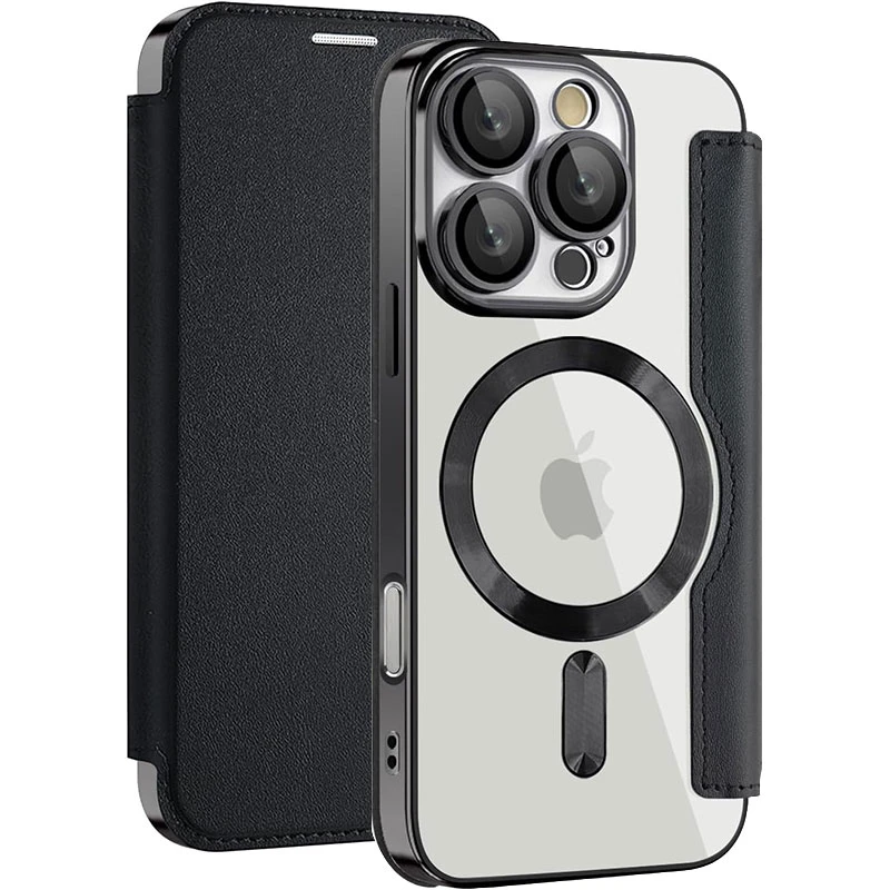 کیف کلاسوری مسیر مدل Leather Cover With Magsafe مناسب برای گوشی موبایل اپل iPhone 15 Pro Max