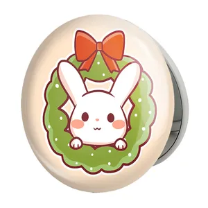 آینه جیبی خندالو طرح کریسمس Christmas مدل تاشو کد 22172 