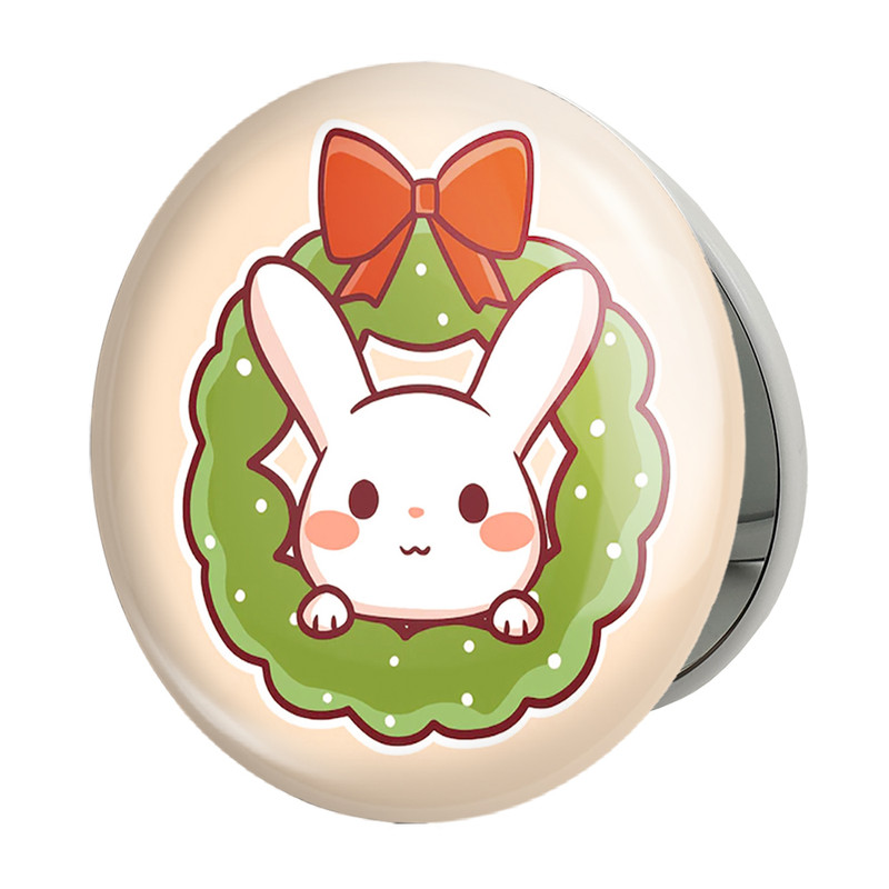 آینه جیبی خندالو طرح کریسمس Christmas مدل تاشو کد 22172 
