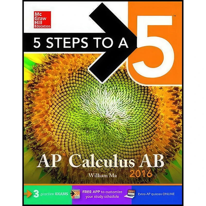 کتاب 5 Steps to a 5 AP Calculus AB 2016  اثر William Ma انتشارات McGraw-Hill Education