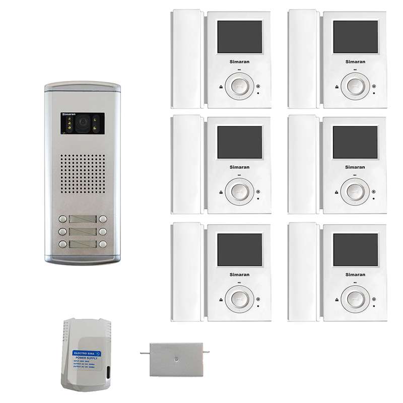 دربازکن تصویری سیماران مدل 35FLV6 مجموعه 9 عددی دربازکن تصویری سیماران مدل 35FLV6 مجموعه 9 عددی