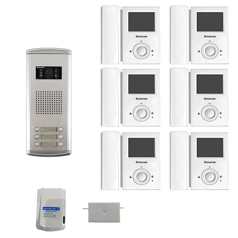 دربازکن تصویری سیماران مدل 35FLV6 مجموعه 9 عددی دربازکن تصویری سیماران مدل 35FLV6 مجموعه 9 عددی