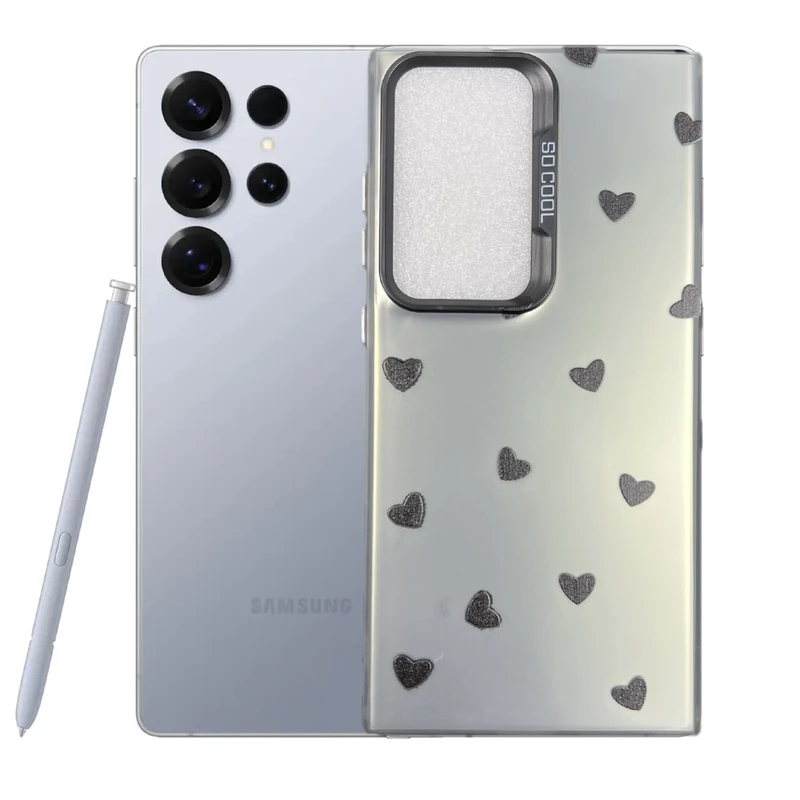 کاور طرح قلب مناسب برای گوشی موبایل سامسونگ Galaxy S25 Ultra