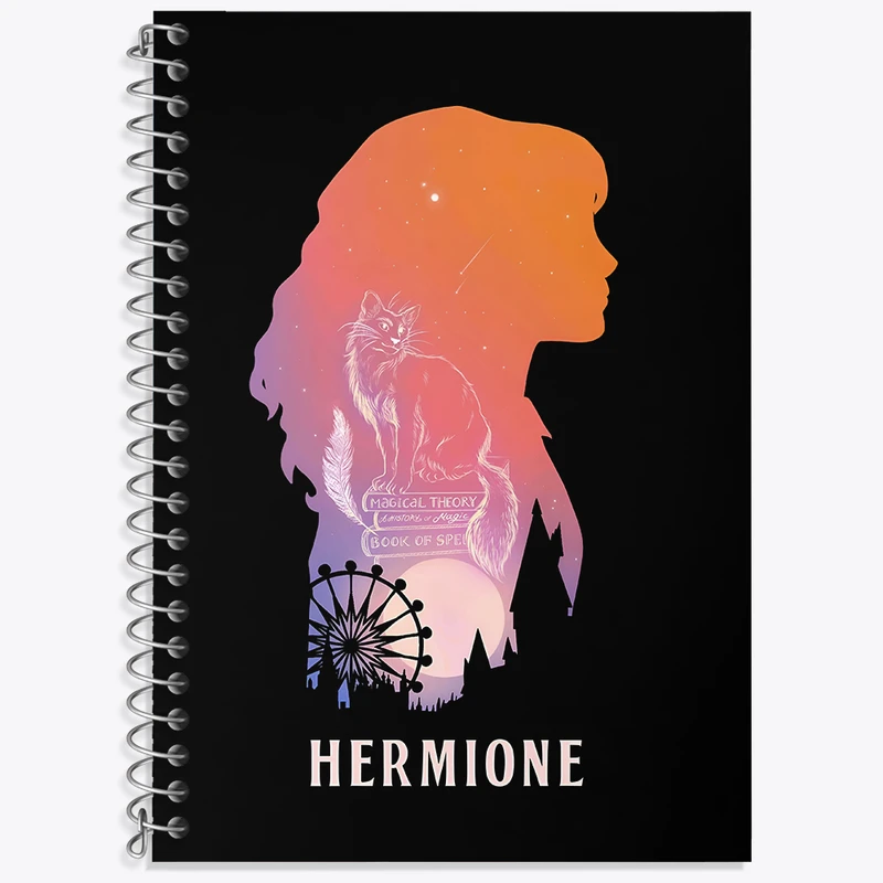 دفتر لغت 50 برگ خندالو طرح هرماینی هری پاتر (Harry Potter) کد N5009