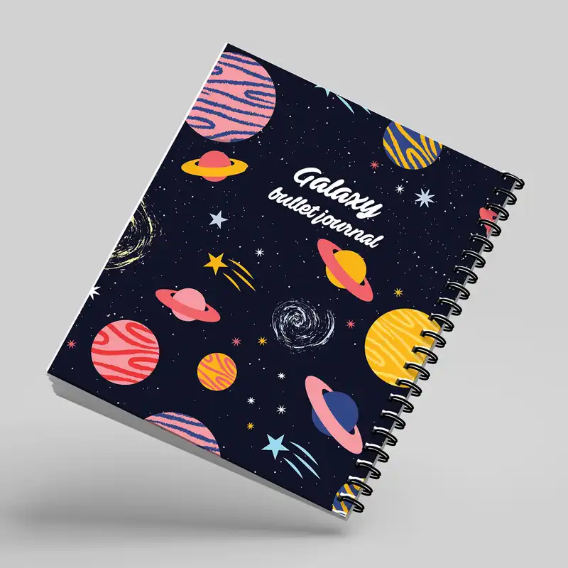 دفتر سپهر مدل بولت ژورنال نقطه‌ای طرح کهکشانی کد 1222مجموعه 2 عددی