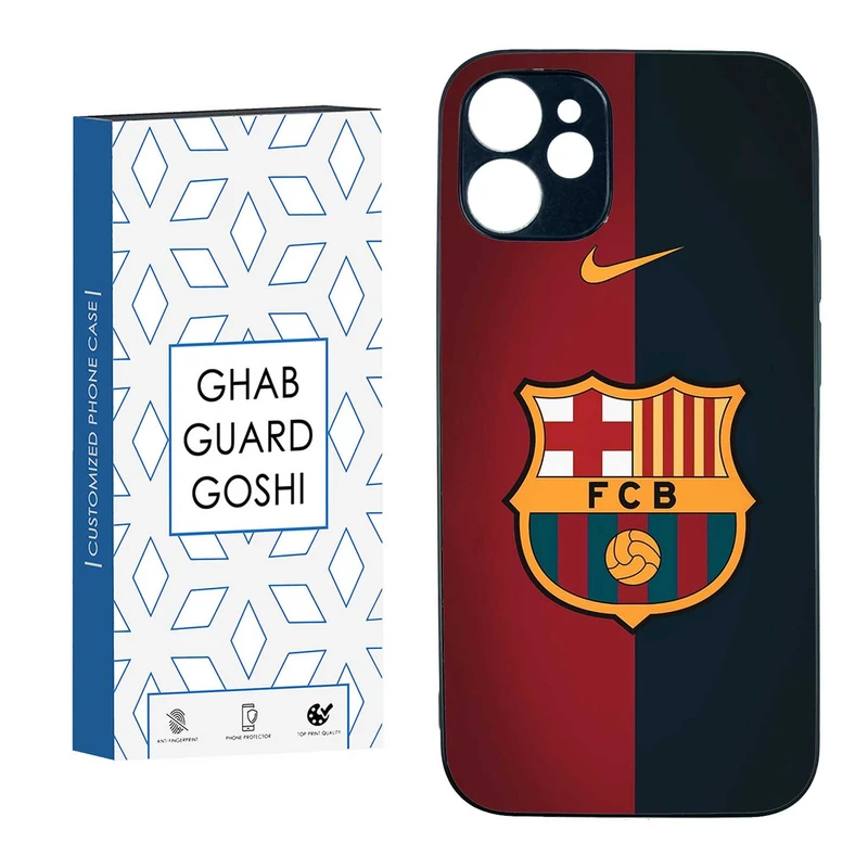 کاور قاب گارد گوشی طرح تیم بارسلونا کد TPU-090 مناسب برای گوشی موبایل اپل IPHONE 12 MINI 
