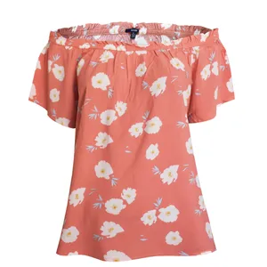 بلوز آستین کوتاه زنانه کیابی مدل شقایق کد 050