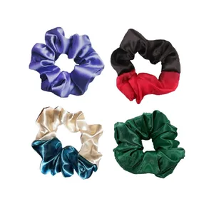 کش مو زنانه مدل ساتن طوبی کد 070 بسته 4 عددی