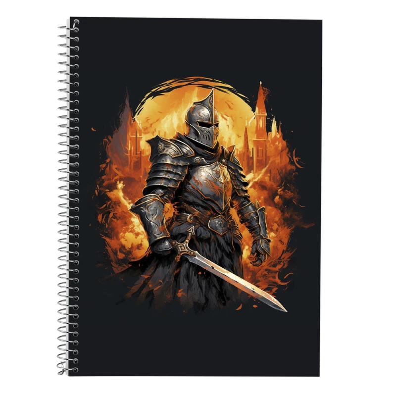دفتر زبان 50 برگ مدوپد مدل سه خط طرح ارباب حلقه ها The Lord of the Rings کد DF2995