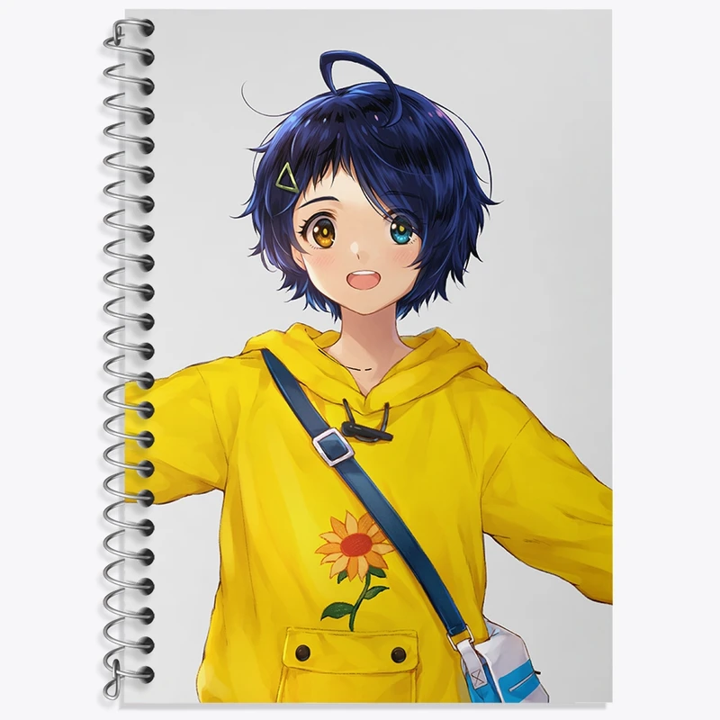 دفتر زبان 50 برگ خندالو مدل دو خط طرح آی انیمه واندر اگ پرایورتی کد 34026