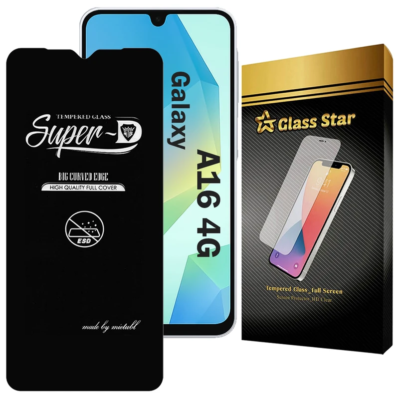 محافظ صفحه نمایش گلس استار مدل SUPERDNS مناسب برای گوشی موبایل سامسونگ Galaxy A16 4G
