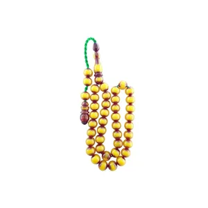 تسبیح مدل زنبوری کهربا کد 38