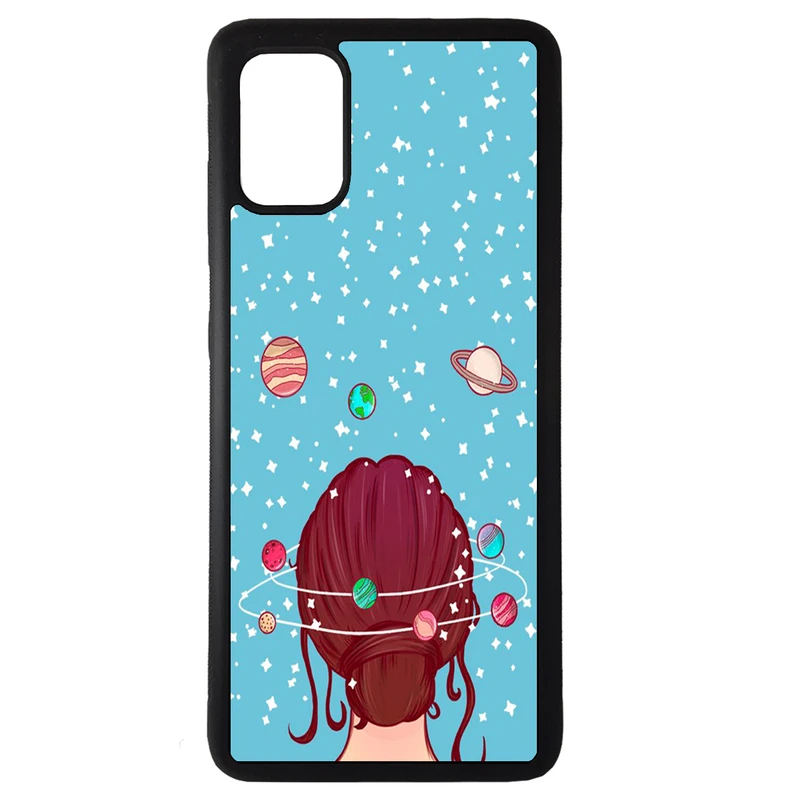 کاور طرح دختر کد 110646 مناسب برای گوشی موبایل سامسونگ galaxy a71