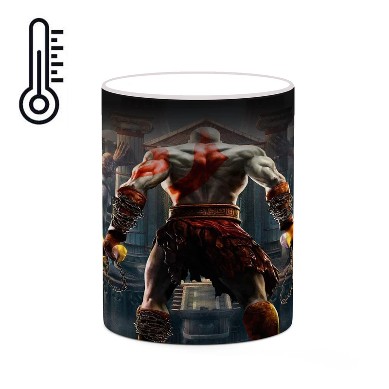 ماگ حرارتی کاکتی طرح گاد آف وار God Of War مدل mgh40786