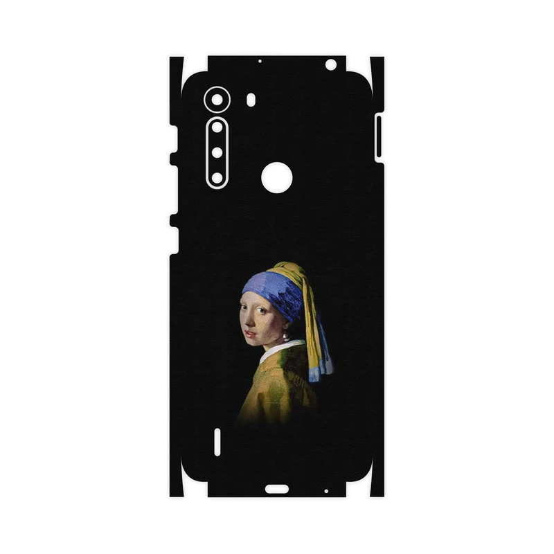 برچسب پوششی ماهوت مدل Girl with a Pearl Earring of Vermeer-FullSkin مناسب برای گوشی موبایل موتورولا One Fusion