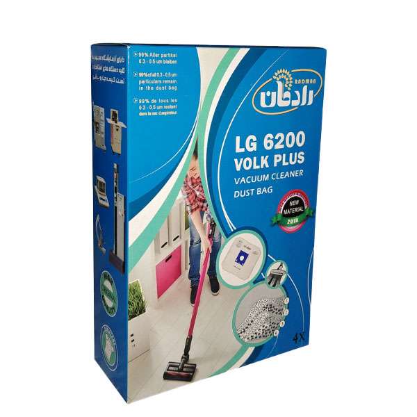 کیسه جاروبرقی رادمان مدل LG 6200 بسته 4 عددی مناسب برای جارو برقی ال جی کیسه جاروبرقی رادمان مدل LG 6200 بسته 4 عددی مناسب برای جارو برقی ال جی