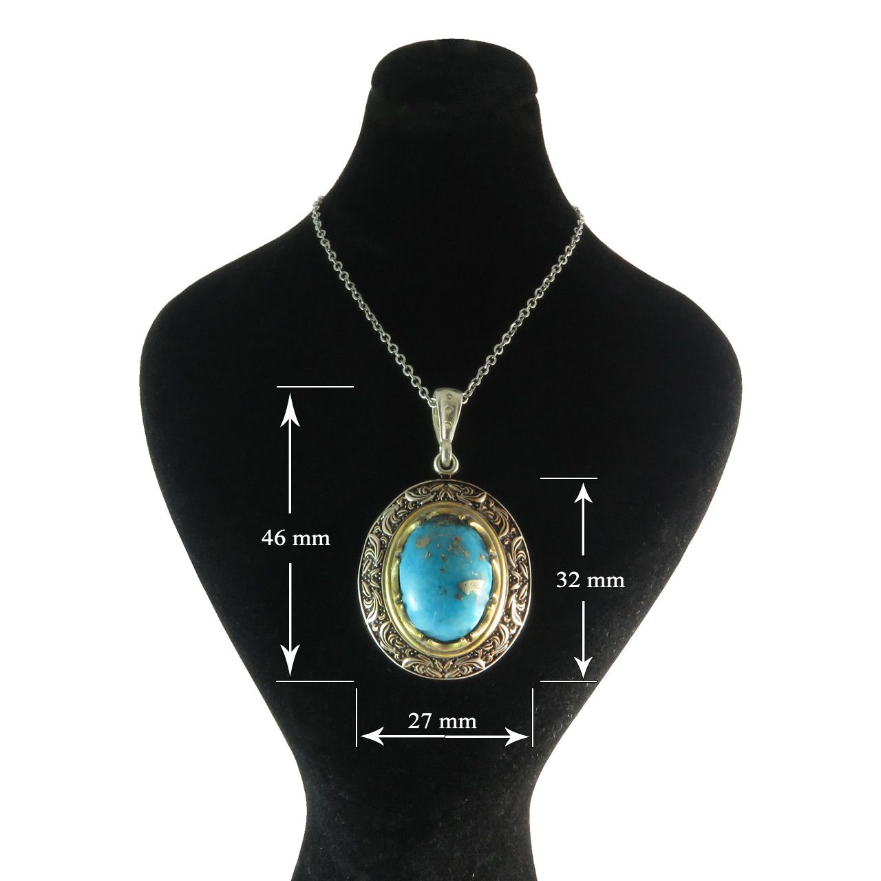 گردنبند نقره زنانه کد 281 - - 4