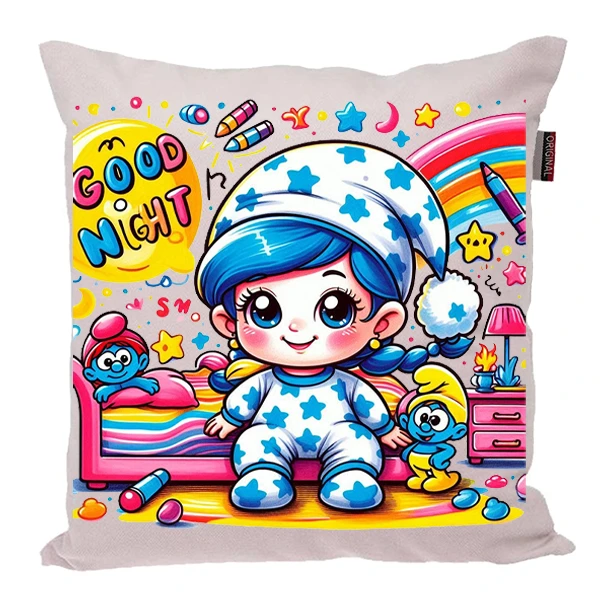 کوسن پاد آفرین مدل بچگانه طرح Good Night کد PK40592