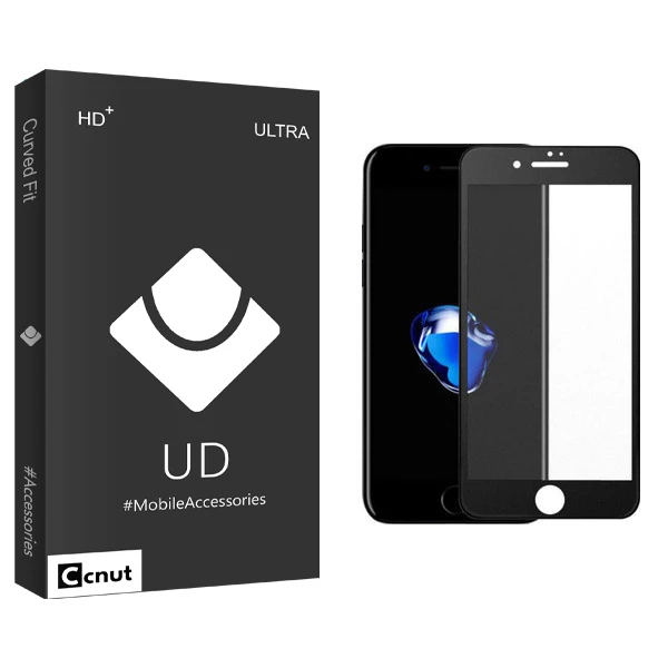 محافظ صفحه نمایش شیشه ای کوکونات مدل UD Black مناسب برای گوشی موبایل اپل iphone 8