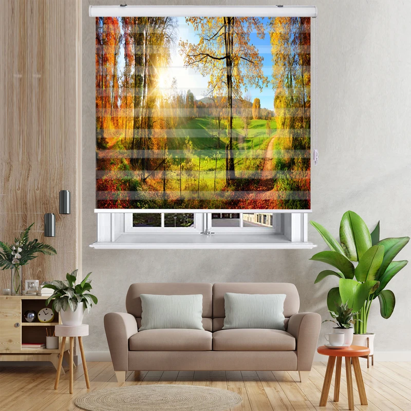  پرده زبرا زیو مدل L5067 سایز 200x280 سانتی متر